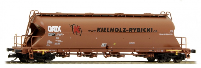 Silo car "Kielholz-Rybicki" of GATX<br /><a href='images/pictures/Tillig/189061_c.jpg' target='_blank'>Full size image</a>